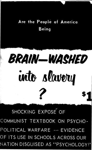 Brainwashed Into Slavery (1949) by Kenneth Goff