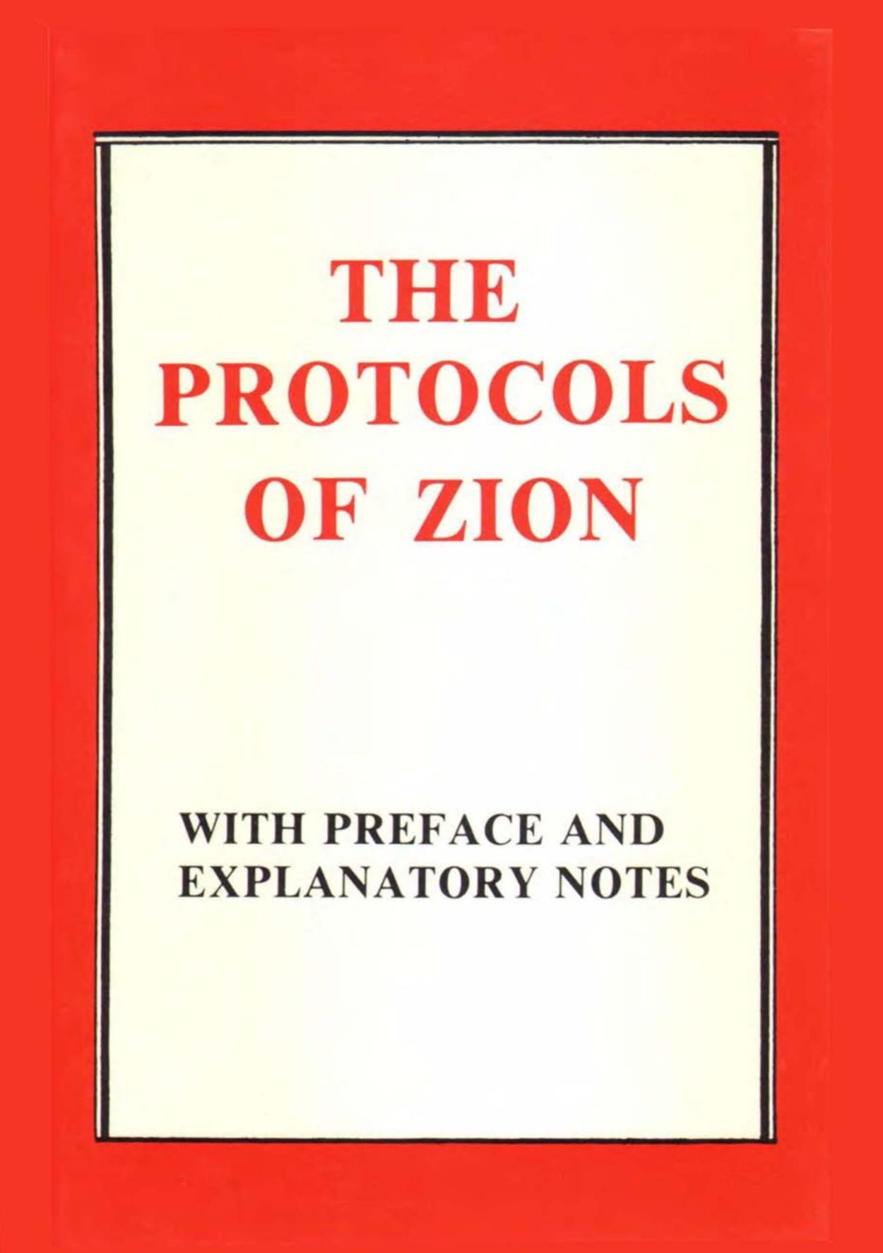 The Protocols of the Learned Elders of Zion (1934) by Victor E. Marsden & Sergei Nilus