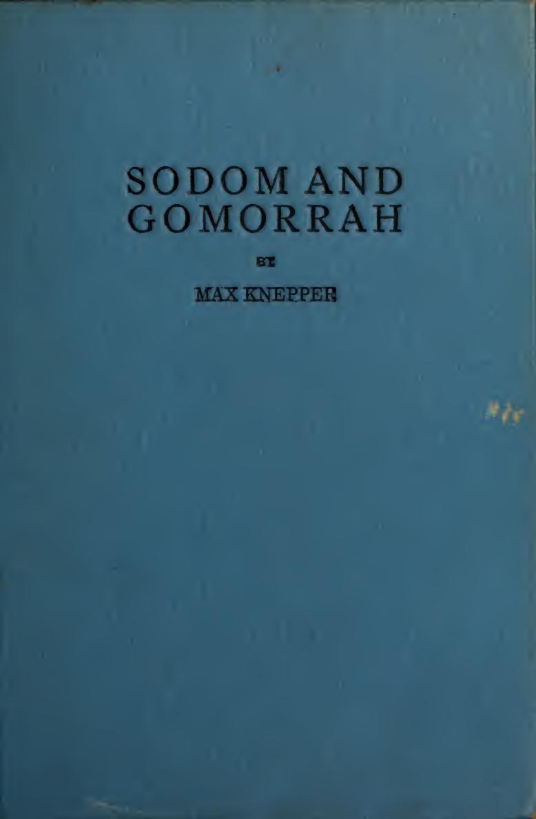 Sodom and Gomorrah: The Story of Hollywood (1935) by Max Knepper