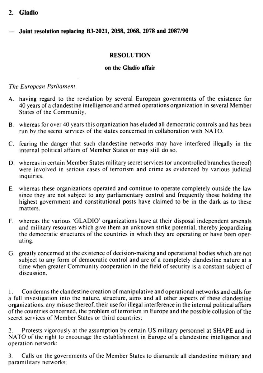 1990 European Parliament Resolution on Gladio - 2