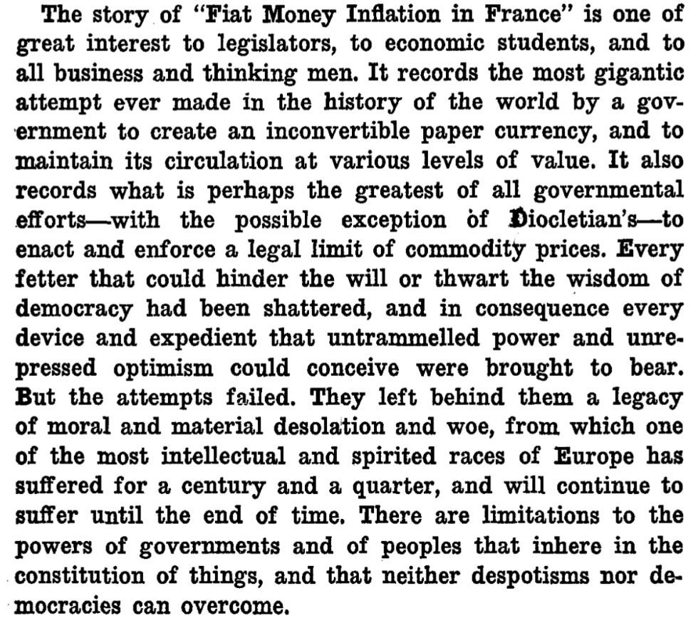 John McKary on the failure of France's paper fiat money experiment