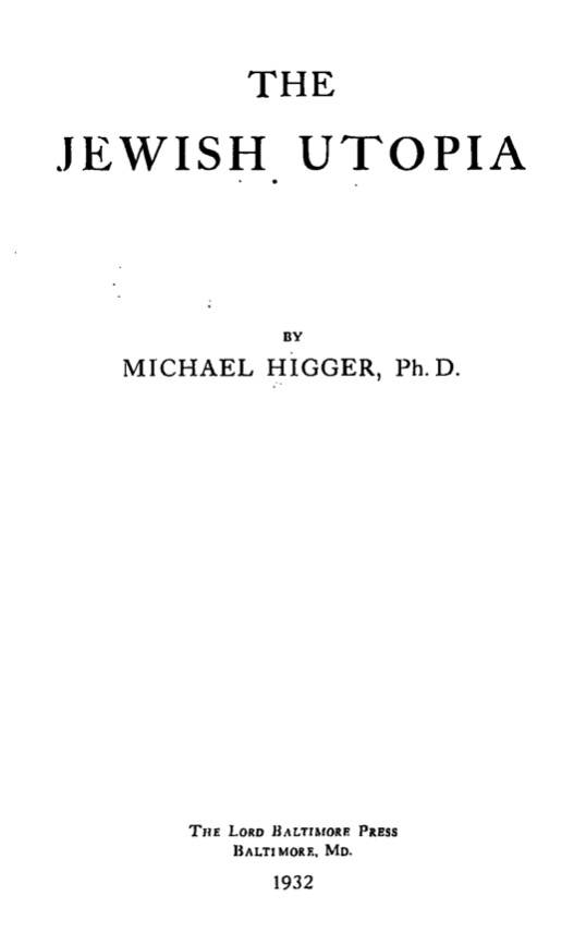 The Jewish Utopia (1932)