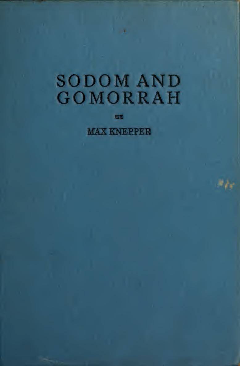 Sodom and Gomorrah: The Story of Hollywood (1935) by Max Knepper