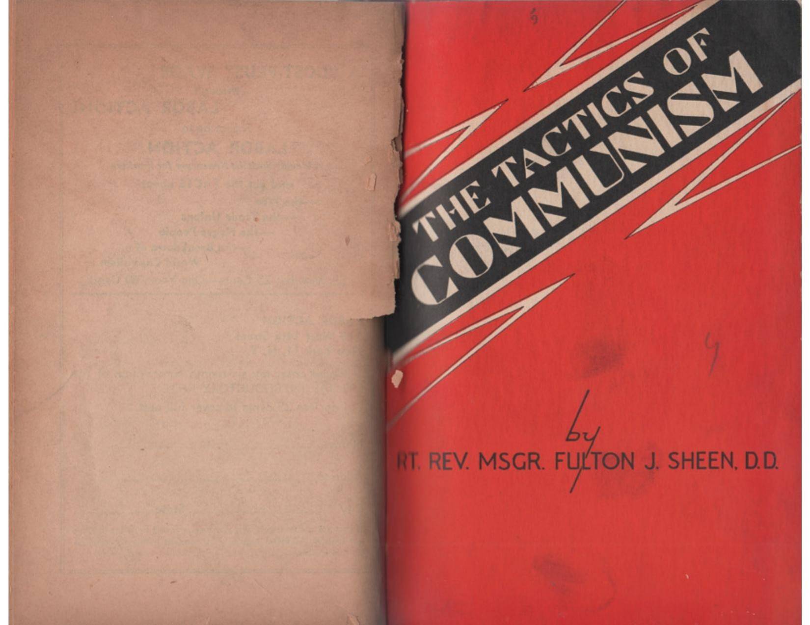 Tactics of Communism (1945) by Fulton J Sheen