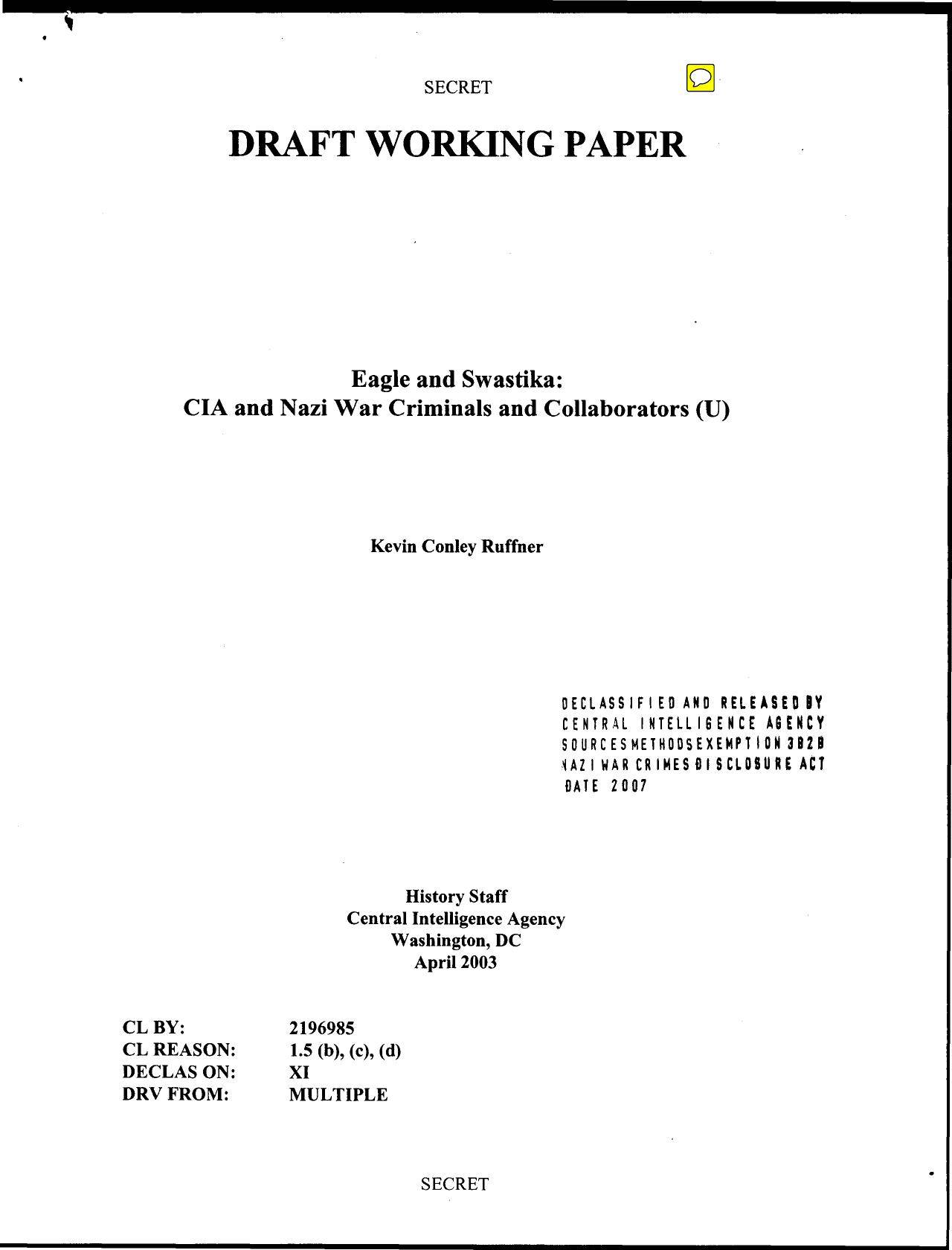 Eagle & Swastika: CIA & Nazi War Criminals (2003) by CIA