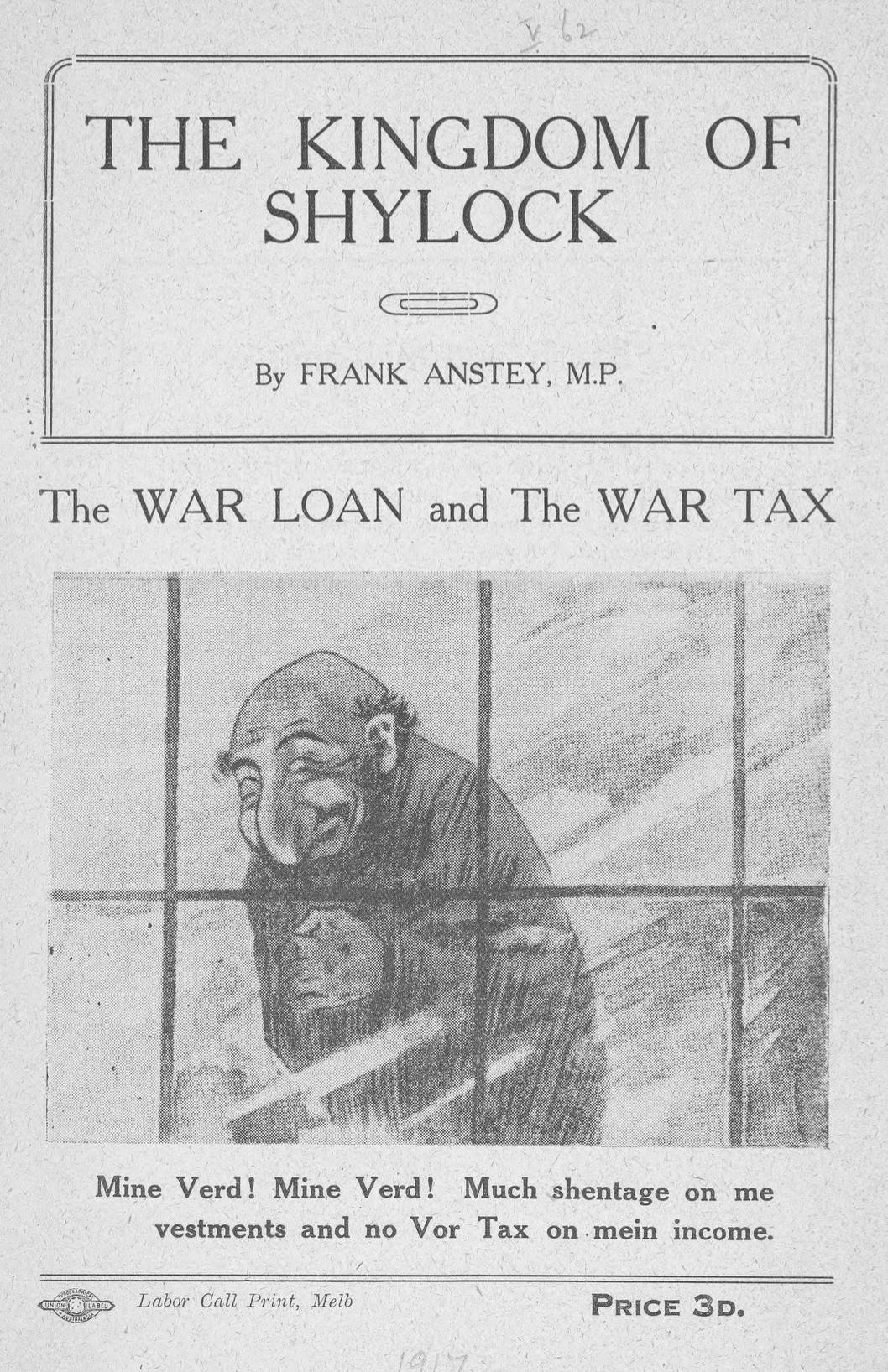 The Kingdom of Shylock (1917) by Frank Anstey