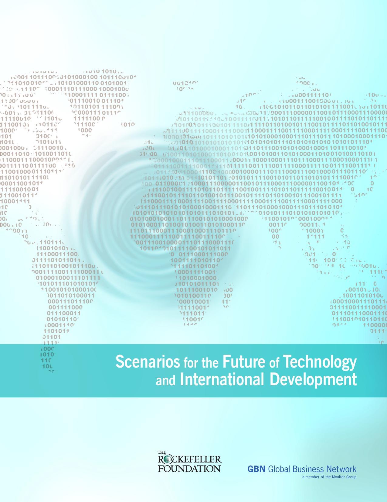 Scenarios for the Future of Technology and International Development (2010) by Rockefeller Foundation