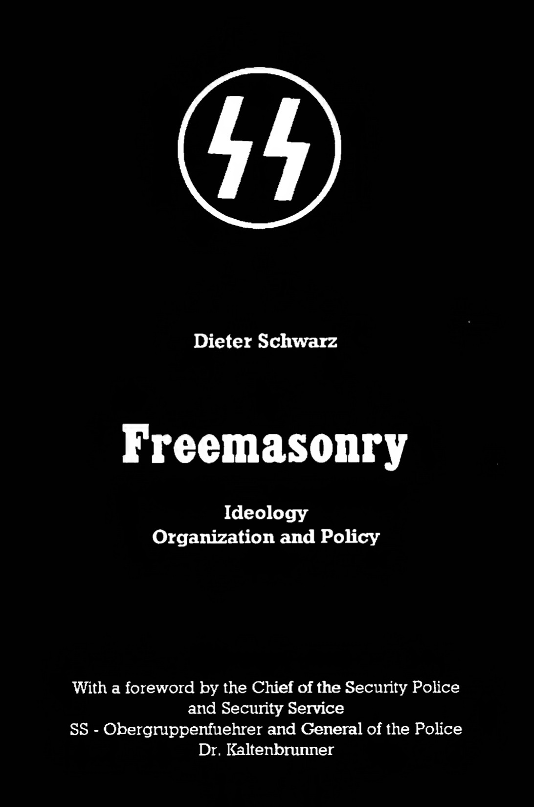 Freemasonry (1944) by Schwarz Dieter - Cover