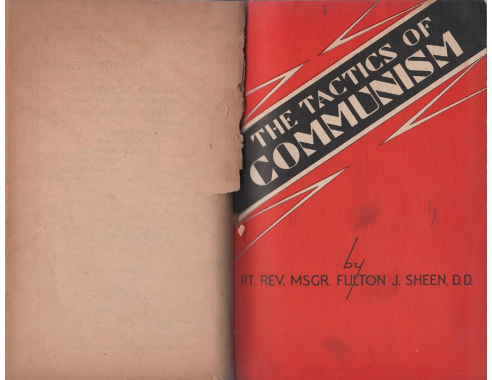 Tactics of Communism (1945) by Fulton J Sheen