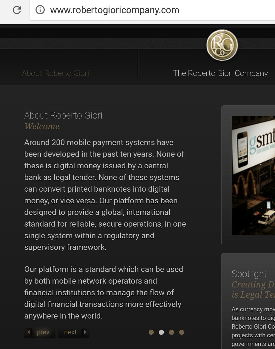 Central Bank Digital Cash By Giori